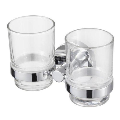 Haceka Pro2000 Support double en verre chrome