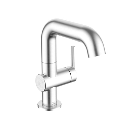 Crosswater 3ONE6 Lever Wastafelmengkraan - 18.5cm - opbouw - RVS