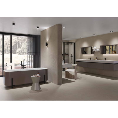 Terravito Selvico Carrelage mural céramique - 60x120cm - 7mm - sable