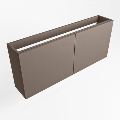 Mondiaz FOWY fonteinonderkast - 90x22x50cm - 2 deuren - push to open - softclose - Smoke