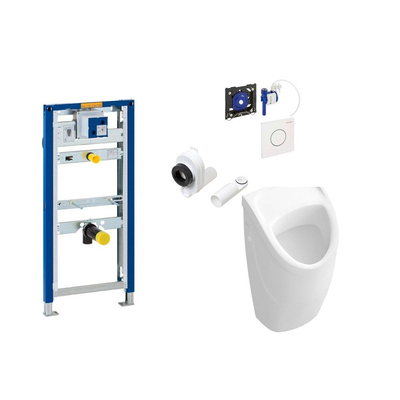 Villeroy & Boch Omnia ensemble urinoir compact avec réservoir Geberit duofix et commande Sigma 01 blanc