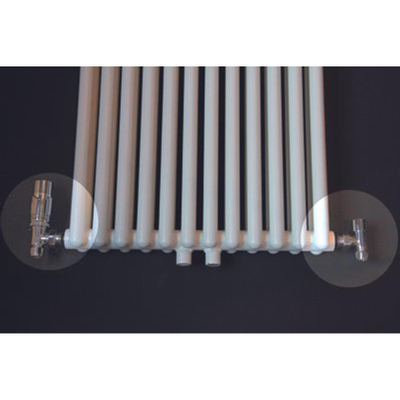 Best Design Class ensemble de raccordement universel pour radiateur coudé chromé