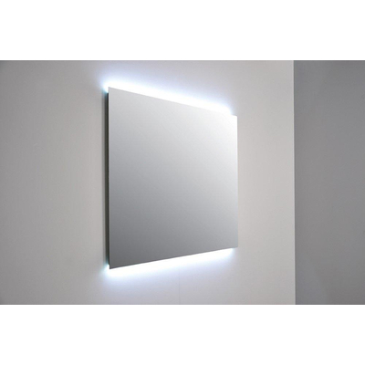 INK Unit Ensemble meuble de salle de bains sans poignées incluant miroir 80cm blanc mat