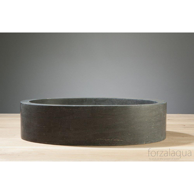 Forzalaqua Firenze waskom 50x30x12cm Ovaal Natuursteen Hardsteen gezoet SHOWROOMMODEL