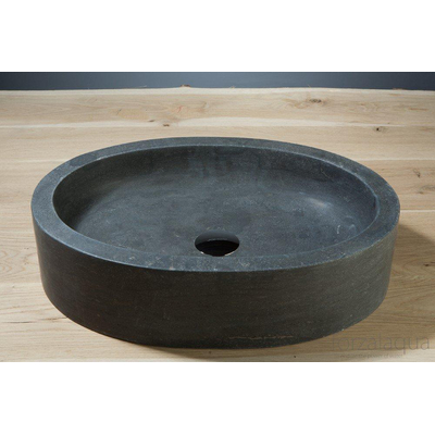 Forzalaqua Firenze waskom 50x30x12cm Ovaal Natuursteen Hardsteen gezoet SHOWROOMMODEL