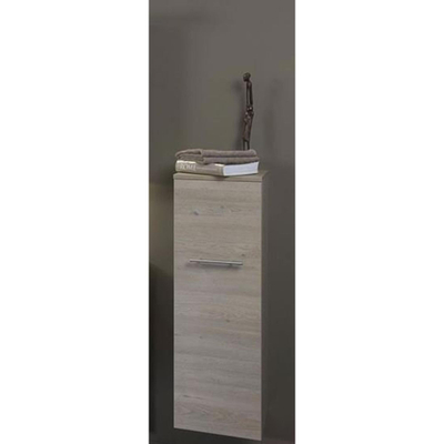 INK Colonne de salle de bain suspendu ouvrant à droite avec poignées 35x35x106cm brilliant blanc