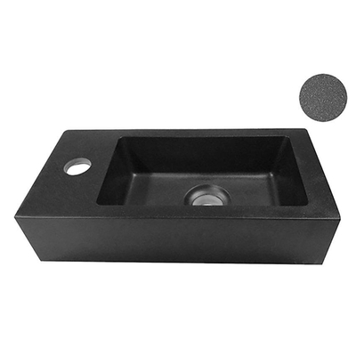 Wiesbaden Rhea S mini fontein links 36,5 x 18 x 9 cm quartz