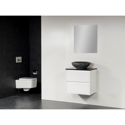 Saniclass New Future XXS Corestone13 Meuble salle de bain 60cm avec miroir Blanc