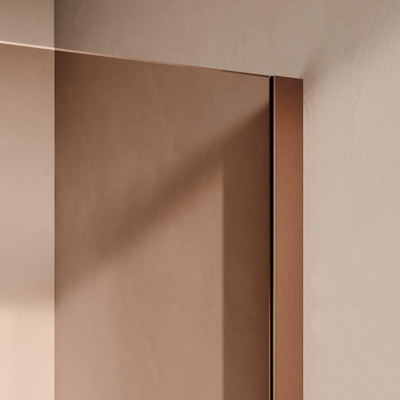 BRAUER Coral Lavabo pour meuble 139.6x45.7x10.5cm sans trop-plein 2 vasques Gauche et droite sans trou de robinet Composite Calacatta Gold