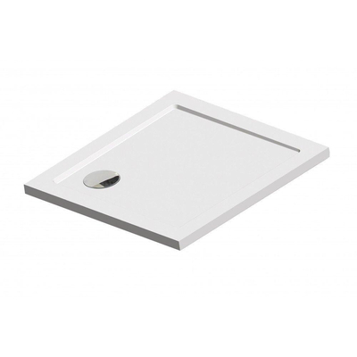 Sealskin Fusion SMC Receveur de douche carré 90x90cm à encastrer Blanc