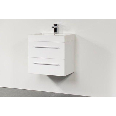 BRAUER Florence meuble 58x47cm Blanc brillant