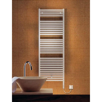 Zehnder Toga designradiator electrisch verticaal 1278x500mm 600W wit