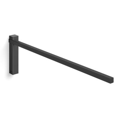 Zack Carvo Handdoekhouder - 44cm - enkel - niet draaibaar - zwart