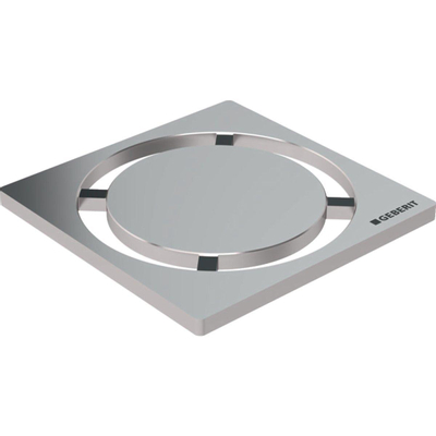 Geberit grille 8x8cm pour siphon de douche à l'intérieur cercle inox