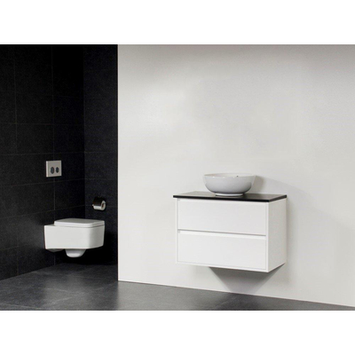 BRAUER Adore Corestone13 vasque blanche meuble de salle de bains 80cm blanc brillant sans miroir