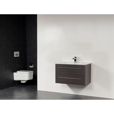 Saniclass Exclusive Line Kera Set de meuble salle de bains 80cm Black Wood