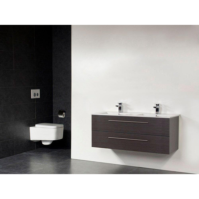 BRAUER Exclusive Line Kera meuble 120cm Black Wood 2 tiroirs