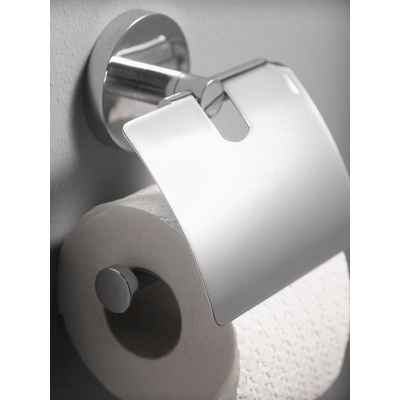 Aqualux Pro2000 Toiletrolhouder met klep chroom