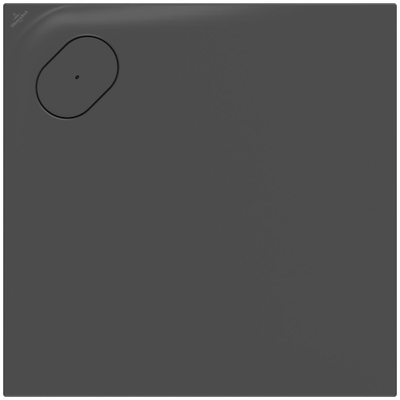 Villeroy & Boch Ecora douchebak - 80x80x3.5cm - hoekafvoer - anthracite (antraciet)