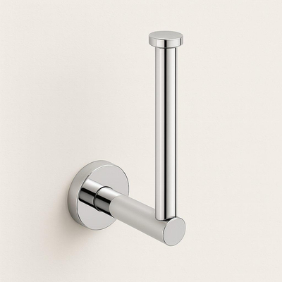 Fortifura Calvi toiletrolhouder/reserverolhouder - zonder klep - rond - hoogglans chroom