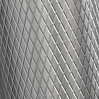 BRAUER Brushed Carving Robinet de lavabo - encastré - bec 8,5-18,5 cm - inox brossé