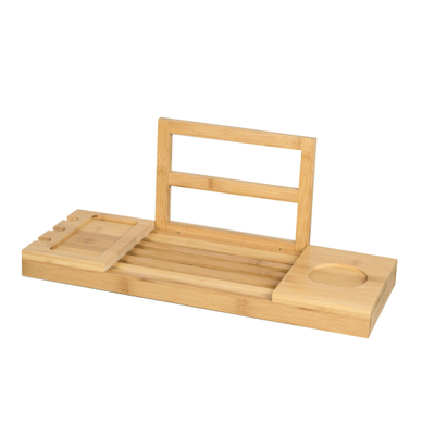 Best Design Tray pont de baignoire 50 à 90cm réglable bambou