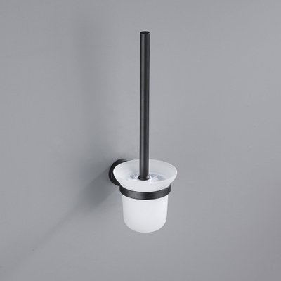 Fortifura Calvi toiletborstelhouder rond Mat Zwart SHOWROOMMODEL