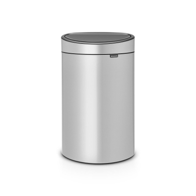 Brabantia Touch Bin Afvalemmer - 40 liter - kunststof binnenemmer - metallic grey