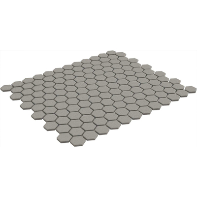 La Mosaic Factory London carreau mosaïque - 26x30cm - carrelage mural et de sol - Hexagone/Hexagone - Porcelaine Gris Mat