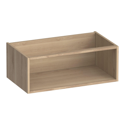 BRAUER Flourish armoire latérale - 80x30x45.5cm - avec 1 compartiment de rangement en chêne lamellé naturel