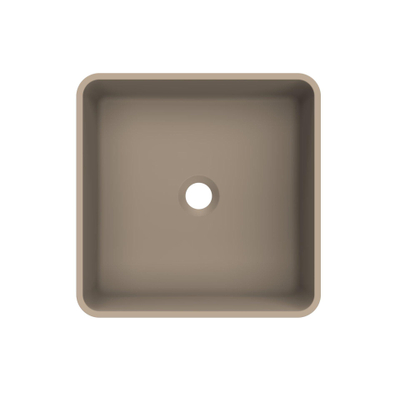 Arcqua Case vasque à poser - carrée - 37x37cm - mat truffe