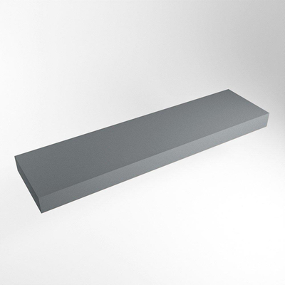 Mondiaz TOP 46 Vrijhangend Topblad - 180x46x12cm - geschikt voor waskom - Solid surface - Plata