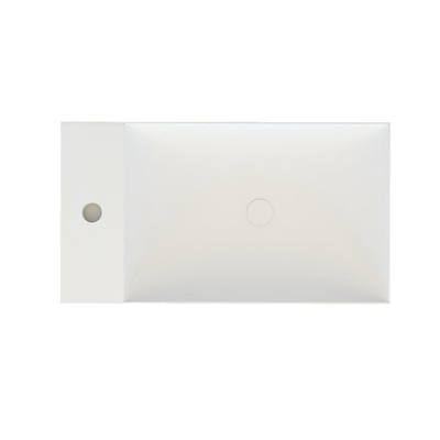 Arcqua Marble Fonteinset - 40x22x54.5cm - fontein mat wit - zonder overloop - oak black