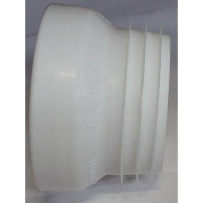 Wisa manchon de cuvette en plastique droit 100 110mm droit modèle bas blanc