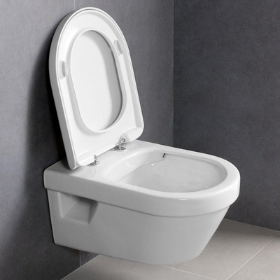 Villeroy and boch toilette suspendue sans rebord avec siège bidet maro d'italia di600 céramique+ blanc