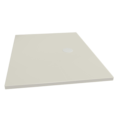 Xenz flat sol de douche 120x90x4cm rectangle acrylique pergamon