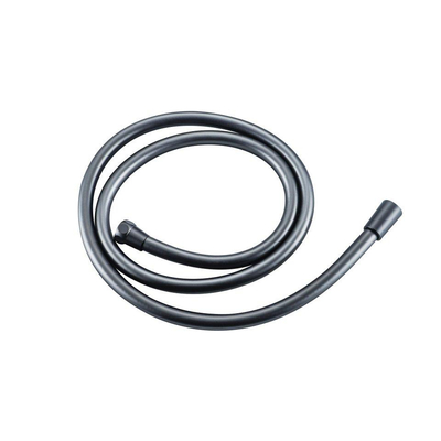 FugaFlow Eccelente Acces Inbouw Regendoucheset - rond - thermostatisch - plafondarm - 25cm hoofddouche - staaf handdouche - gladde doucheslang - Geborsteld Gunmetal PVD