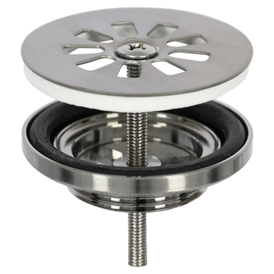 Differnz Ribble kit lave-mains - 38x18x8cm - Rectangulaire - 1 trou de robinet - robinet courbé en chrome mat - pierre naturelle noire