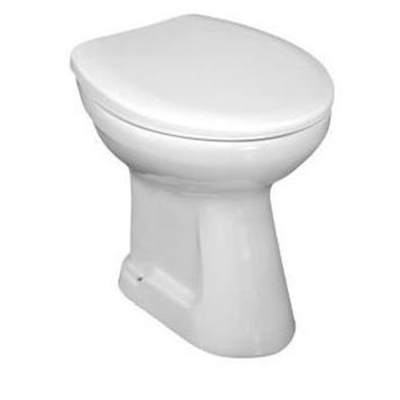 Jika Euroline cuvette de WC à poser à chasse profonde avec sortie verticale centrale 46.5x36.5x40cm blanc