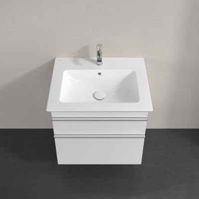 Villeroy & Boch venticello wastafelonderbouwkast - met 2 laden - voor wastafel - 60.3x50.2x59cm - glans wit