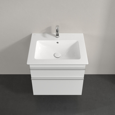 Villeroy & Boch venticello Meuble sous lavabo 60.3x50.2x59cm avec 2 tiroirs blanc brillant