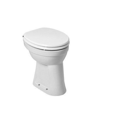 Exellence Basic Sanit Staande verhoogde toiletpot 45.5cm AO wit TWEEDEKANS