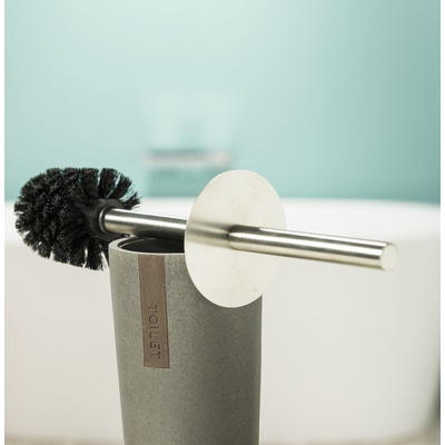 Sealskin Pierra Brosse de toilette avec support Polyresin Gris