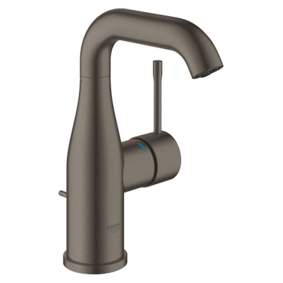 GROHE Essence New wastafelkraan - m-size - opbouw - hoog - geborsteld hard graphite (antraciet)
