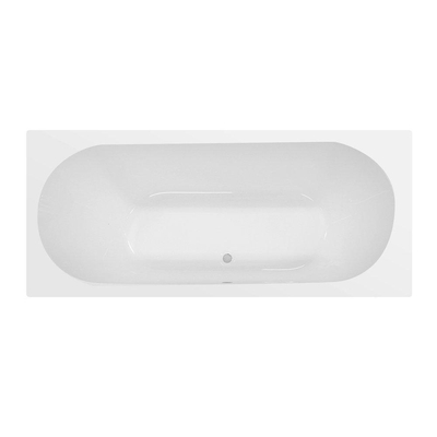 Xellanz Portus RD baignoire duo encastrable 190x90x49 cm acrylique blanc brillant