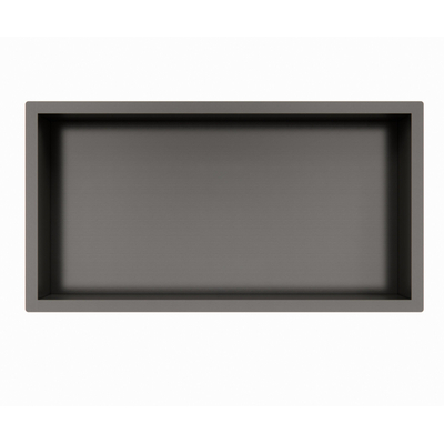 Fortifura Galeria Inbouwnis - 30x60x10cm - Geborsteld Gunmetal PVD