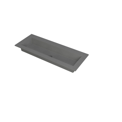 INK Kraft lavabo - 120x45x1cm - 1 lavabo - 0 trous de robinet - Quartz gris DESTOCKAGE