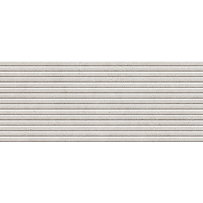 ÉCHANTILLON Terravito Melora carreau mural - 30x75cm - rectifié - effet béton - décor Pearl mat (gris)
