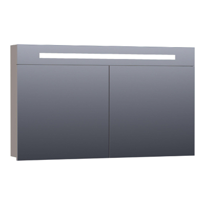 BRAUER Promise armoire de toilette – 119 x 70 x 15 cm – LED directe – Taupe mat