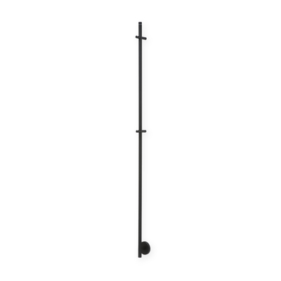 Vasco Spike Radiateur sèche-serviettes électrique - 151.5cm de haut - 35Watt - RAL 9005 - noir mat